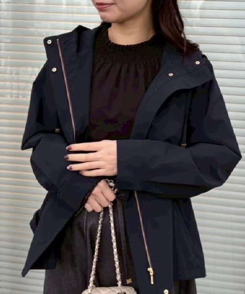 couture brooch（クチュールブローチ）の「【撥水・洗える】愛されマンパ（ブルゾン・レディース・ネイビー/アイボリー/サンドベージュ/オリーブ・40/38/36/42）」の19枚目の写真