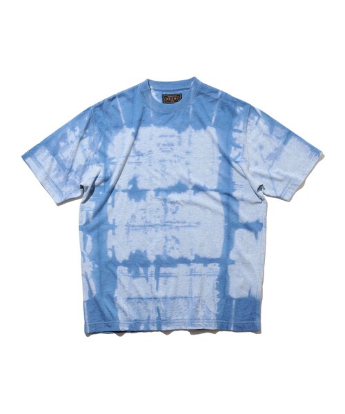 BEAMS PLUS(ビームスプラス)の「Crew Tee "Itajime Shibori"(Tシャツ/カットソー・メンズ・イエロー/サックスブルー/グリーン・X-LARGE/XX-LARGE/LARGE/MEDIUM/SMALL)」の3枚目の写真