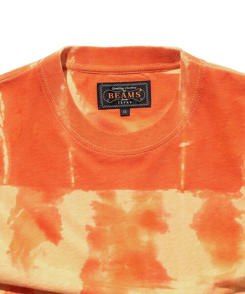 BEAMS PLUS(ビームスプラス)の「Crew Tee "Itajime Shibori"(Tシャツ/カットソー・メンズ・イエロー/サックスブルー/グリーン・X-LARGE/XX-LARGE/LARGE/MEDIUM/SMALL)」の6枚目の写真