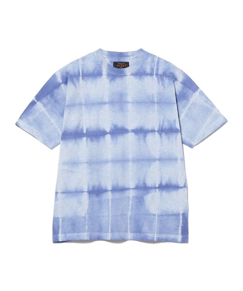 BEAMS PLUS(ビームスプラス)の「Crew Tee "Itajime Shibori"(Tシャツ/カットソー・メンズ・イエロー/サックスブルー/グリーン・X-LARGE/XX-LARGE/LARGE/MEDIUM/SMALL)」の15枚目の写真