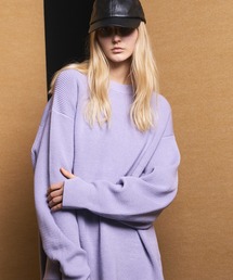 《UNISEX》C/A Prime-Over Pullover Crew Neck Knit/C/Aプライムオーバープルオーバークルーネックニット【MAISON SPECIAL/メゾンスペシャル】