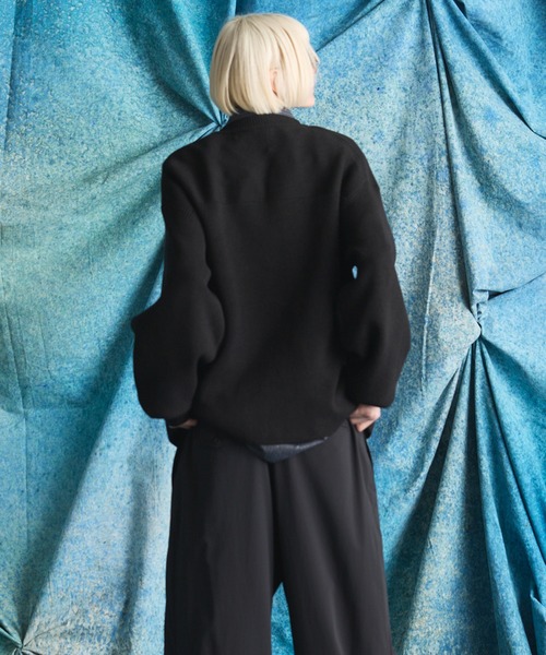 MAISON SPECIAL（メゾンスペシャル）の「《UNISEX》C/A Prime-Over Pullover Crew Neck Knit/C/Aプライムオーバープルオーバークルーネックニット【MAISON SPECIAL/メゾンスペシャル】（ニット/セーター・メンズ・ブラック/ラベンダー/ライトグリーン・0/1/2）」の22枚目の写真