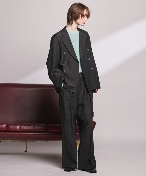 MAISON SPECIAL（メゾンスペシャル）の「《UNISEX》C/A Prime-Over Pullover Crew Neck Knit/C/Aプライムオーバープルオーバークルーネックニット【MAISON SPECIAL/メゾンスペシャル】（ニット/セーター・メンズ・ブラック/ラベンダー/ライトグリーン・0/1/2）」の5枚目の写真