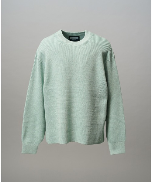 MAISON SPECIAL(メゾンスペシャル)の「《UNISEX》C/A Prime-Over Pullover Crew Neck Knit/C/Aプライムオーバープルオーバークルーネックニット【MAISON SPECIAL/メゾンスペシャル】(ニット/セーター・メンズ・ブラック/ラベンダー/ライトグリーン・0/1/2)」の20枚目の写真