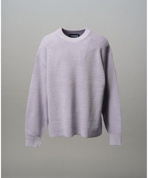 MAISON SPECIAL(メゾンスペシャル)の「《UNISEX》C/A Prime-Over Pullover Crew Neck Knit/C/Aプライムオーバープルオーバークルーネックニット【MAISON SPECIAL/メゾンスペシャル】(ニット/セーター・メンズ・ブラック/ラベンダー/ライトグリーン・0/1/2)」の19枚目の写真