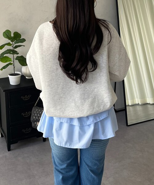 prose verse（プロズヴェール）の「ランダムパールロゴスウェット（スウェット・レディース・ライトグレー/ブラック/ピンク・FREE）」の7枚目の写真