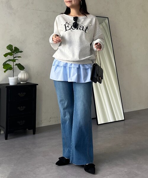 prose verse（プロズヴェール）の「ランダムパールロゴスウェット（スウェット・レディース・ライトグレー/ブラック/ピンク・FREE）」の12枚目の写真