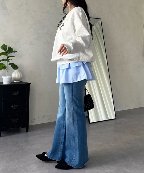 prose verse（プロズヴェール）の「ランダムパールロゴスウェット（スウェット・レディース・ライトグレー/ブラック/ピンク・FREE）」の14枚目の写真