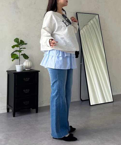 prose verse（プロズヴェール）の「ランダムパールロゴスウェット（スウェット・レディース・ライトグレー/ブラック/ピンク・FREE）」の16枚目の写真