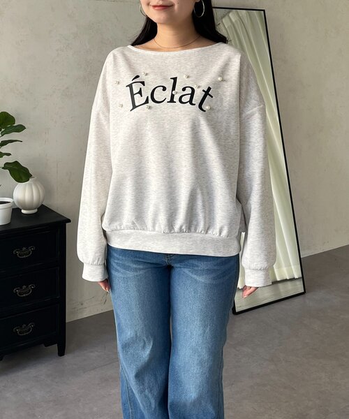 prose verse（プロズヴェール）の「ランダムパールロゴスウェット（スウェット・レディース・ライトグレー/ブラック/ピンク・FREE）」の19枚目の写真