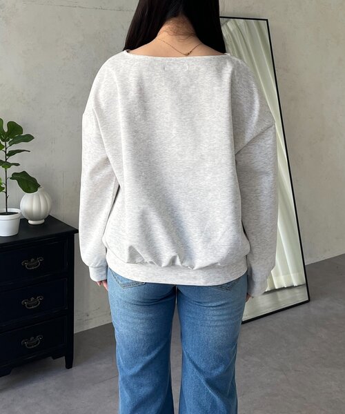 prose verse（プロズヴェール）の「ランダムパールロゴスウェット（スウェット・レディース・ライトグレー/ブラック/ピンク・FREE）」の21枚目の写真