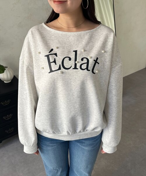 prose verse（プロズヴェール）の「ランダムパールロゴスウェット（スウェット・レディース・ライトグレー/ブラック/ピンク・FREE）」の22枚目の写真