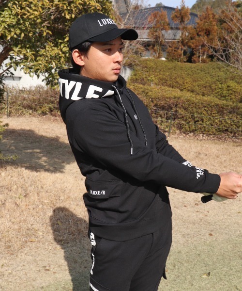 LUXE/R GOLF(ラグジュ ゴルフ)の「(RM)【LUXE/R GOLF】ポンチ ポケット付き コード刺繍 パーカー(パーカー・メンズ・ベージュ系/ブラック/ホワイト・X-LARGE/LARGE/MEDIUM)」の10枚目の写真