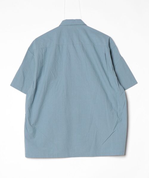 GYMPHLEX(ジムフレックス)の「Gymphlex/ジムフレックス オープンカラーショートスリーブシャツ OPEN COLLAR SHORTSLEEVE SHIRT GY-B0462 OTR(シャツ/ブラウス・メンズ・サックスブルー/チャコールグレー・L/M/S)」の14枚目の写真