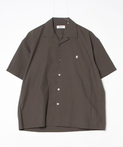 GYMPHLEX(ジムフレックス)の「Gymphlex/ジムフレックス オープンカラーショートスリーブシャツ OPEN COLLAR SHORTSLEEVE SHIRT GY-B0462 OTR(シャツ/ブラウス・メンズ・サックスブルー/チャコールグレー・L/M/S)」の6枚目の写真