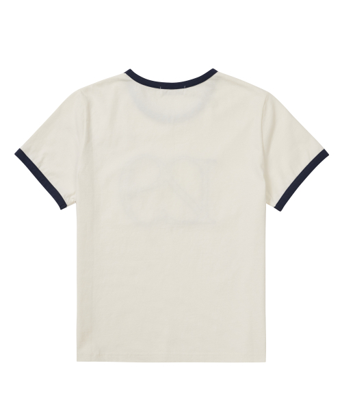 ILLIGO(イリゴ)の「129 ロゴパッチTシャツクリーム(Tシャツ/カットソー・レディース・その他・OS)」の2枚目の写真