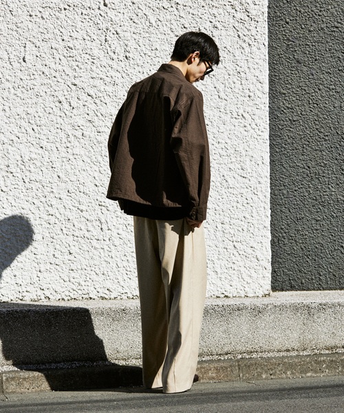 JOURNAL STANDARD(ジャーナルスタンダード)の「TRモダン ワイド スラックス(スラックス・メンズ・スミクロ/ネイビー/ベージュ系その他/ブラック・SMALL/MEDIUM/LARGE)」の19枚目の写真