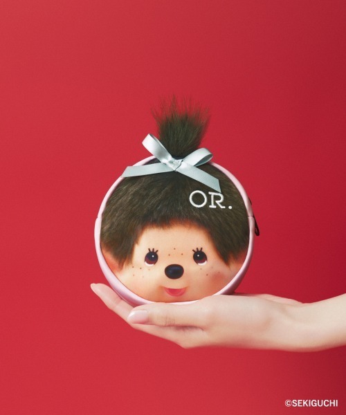 OVERRIDE（オーバーライド）の「OVERRIDE  x Monchhichi STRAP POUCH / オーバーライド（ポーチ・レディース・ピンク/ブラック・FREE）」の2枚目の写真