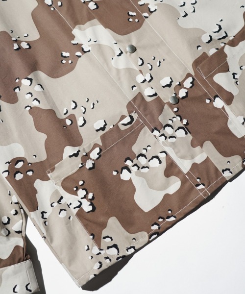 SUNNY  SPORTS（サニースポーツ）の「SUNNY SPORTS / サニースポーツ PRINTED COVER JACKET カモフラージュ レオパード ワークジャケット（カバーオール・メンズ・アニマル/レオパード・MEDIUM/LARGE）」の20枚目の写真