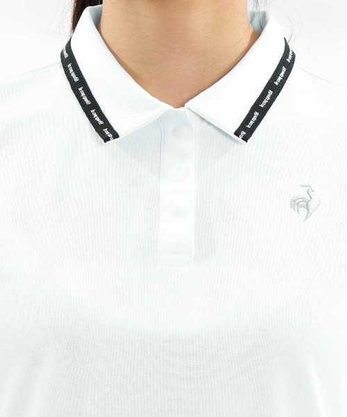 le coq sportif GOLF(ルコックスポルティフゴルフ)の「【Aラインシルエット】半袖シャツ(Tシャツ/カットソー・レディース・ネイビー/ホワイト/オレンジ/ベージュ・3L/L/S/M/XL)」の22枚目の写真
