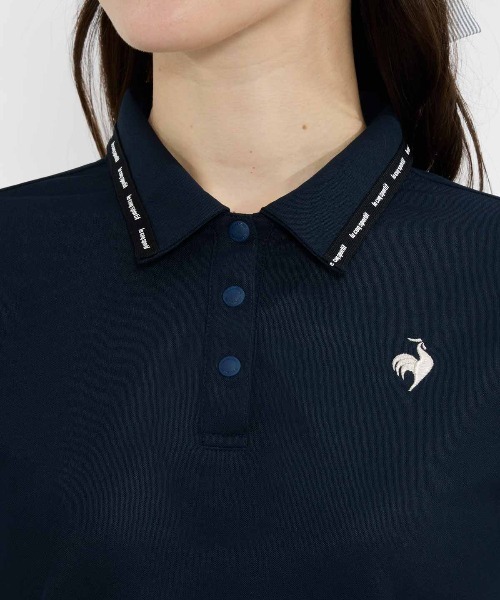 le coq sportif GOLF(ルコックスポルティフゴルフ)の「【Aラインシルエット】半袖シャツ(Tシャツ/カットソー・レディース・ネイビー/ホワイト/オレンジ/ベージュ・3L/L/S/M/XL)」の11枚目の写真