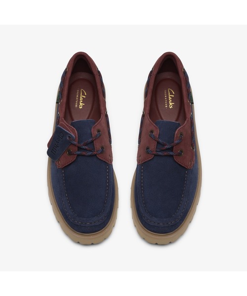 Cleyhill Boat / クレイヒルボート (ネイビーコンビ)（モカシン/デッキ
