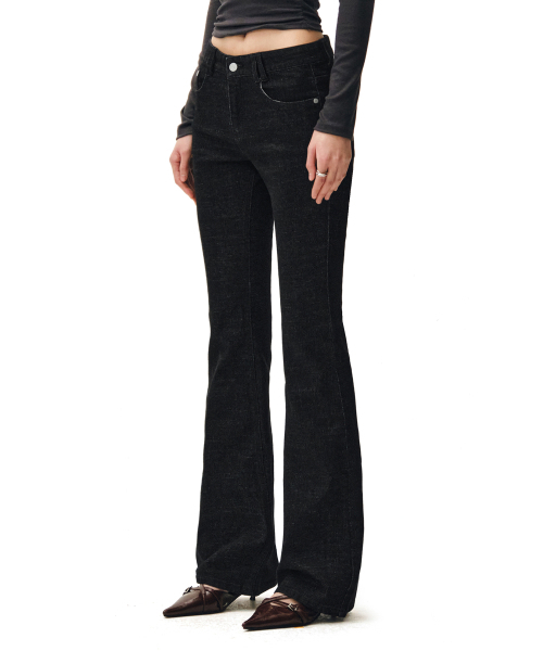 DECET WOMEN(デケット ウーマン)の「Signature Slim Low Rise Flared Jeans DCWPT006BLACK(その他パンツ・レディース・その他・SMALL/MEDIUM/X-SMALL/LARGE)」の3枚目の写真