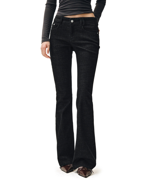 DECET WOMEN(デケット ウーマン)の「Signature Slim Low Rise Flared Jeans DCWPT006BLACK(その他パンツ・レディース・その他・SMALL/MEDIUM/X-SMALL/LARGE)」の6枚目の写真