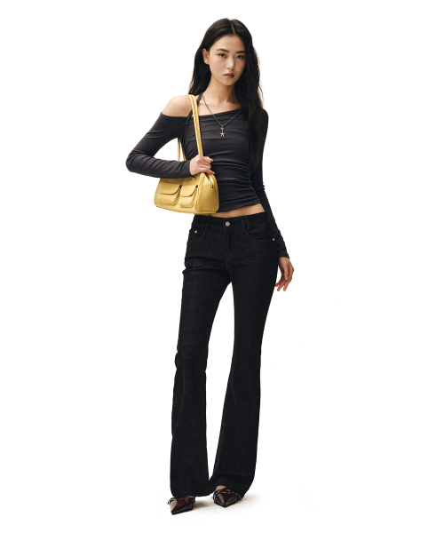 DECET WOMEN(デケット ウーマン)の「Signature Slim Low Rise Flared Jeans DCWPT006BLACK(その他パンツ・レディース・その他・SMALL/MEDIUM/X-SMALL/LARGE)」の8枚目の写真