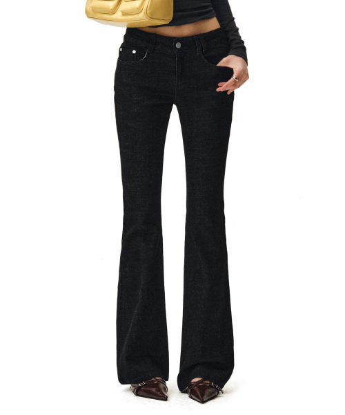 DECET WOMEN(デケット ウーマン)の「Signature Slim Low Rise Flared Jeans DCWPT006BLACK(その他パンツ・レディース・その他・SMALL/MEDIUM/X-SMALL/LARGE)」の9枚目の写真
