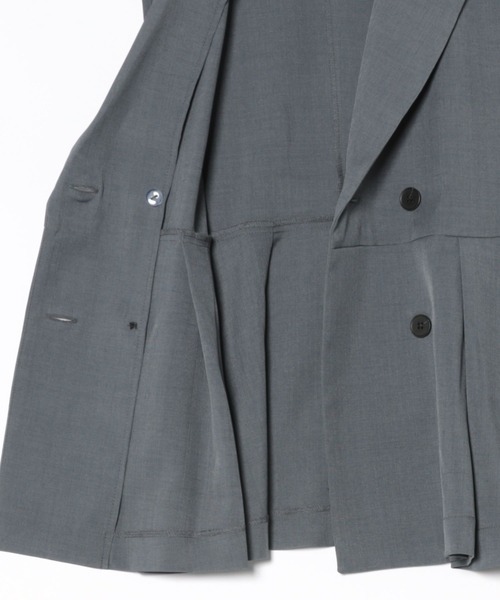 TRIANGLE PALETTE（トライアングルパレット）の「ペプラムジレ・ベスト/ セットアップ対応（スーツベスト・レディース・ブラック/ベージュ/グレー・FREE）」の18枚目の写真