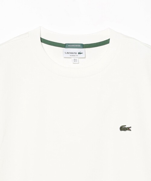 BEAMS F（ビームスエフ）の「【別注】LACOSTE / ロゴ Tシャツ（Tシャツ/カットソー・メンズ・ブラック/ホワイト・2/5/3/4）」の12枚目の写真