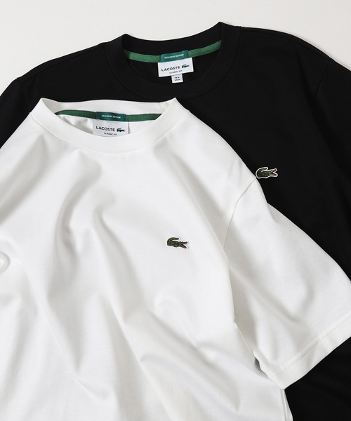 BEAMS F（ビームスエフ）の「【別注】LACOSTE / ロゴ Tシャツ（Tシャツ/カットソー・メンズ・ブラック/ホワイト・2/5/3/4）」の2枚目の写真