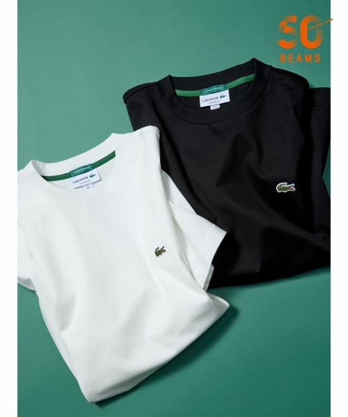 BEAMS F(ビームスエフ)の「【別注】LACOSTE / ロゴ Tシャツ(Tシャツ/カットソー・メンズ・ブラック/ホワイト・2/5/3/4)」の7枚目の写真