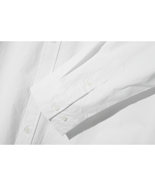 BASEMOMENT(ベースモーメント)の「セミオーバーバイオコットンシャツホワイト(シャツ/ブラウス・レディース・その他・LARGE/MEDIUM)」の4枚目の写真