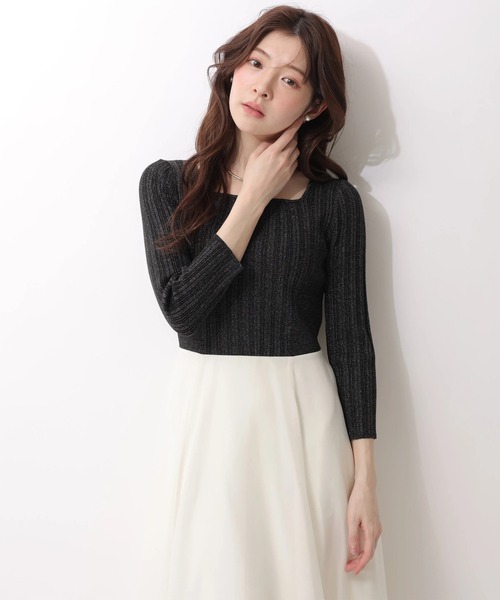 Rirandture（リランドチュール）の「７分袖エアリードッキングワンピース（ワンピース・レディース・オフホワイト/ピンク系その他/ブラック系その他2・2/1）」の10枚目の写真