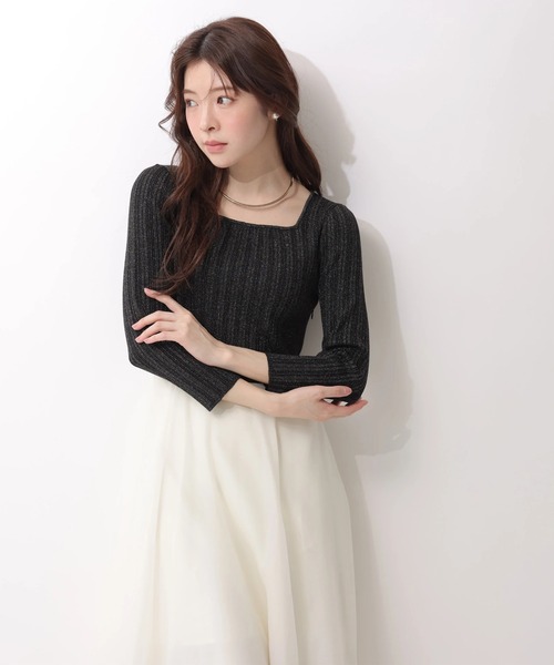 Rirandture（リランドチュール）の「７分袖エアリードッキングワンピース（ワンピース・レディース・オフホワイト/ピンク系その他/ブラック系その他2・2/1）」の13枚目の写真