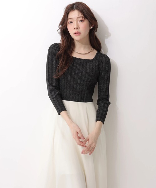 Rirandture（リランドチュール）の「７分袖エアリードッキングワンピース（ワンピース・レディース・オフホワイト/ピンク系その他/ブラック系その他2・2/1）」の14枚目の写真