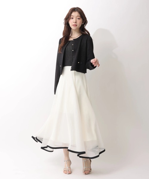 Rirandture（リランドチュール）の「７分袖エアリードッキングワンピース（ワンピース・レディース・オフホワイト/ピンク系その他/ブラック系その他2・2/1）」の16枚目の写真