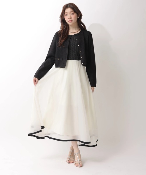 Rirandture（リランドチュール）の「７分袖エアリードッキングワンピース（ワンピース・レディース・オフホワイト/ピンク系その他/ブラック系その他2・2/1）」の17枚目の写真