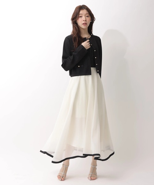 Rirandture（リランドチュール）の「７分袖エアリードッキングワンピース（ワンピース・レディース・オフホワイト/ピンク系その他/ブラック系その他2・2/1）」の18枚目の写真