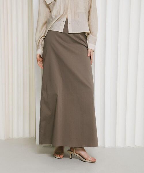 LAATO(ラート)の「sleek long skirt(スカート・レディース・グリーン/ブラック/グレー・FREE)」の19枚目の写真