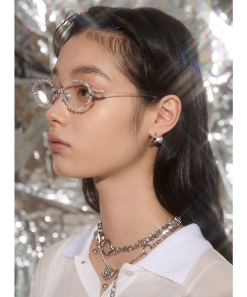 Soierie（ソワリー）の「ハート バーベル スモール ピアス /  Heart barbell small pierce（ピアス（両耳用）・レディース・シルバー・FREE）」の2枚目の写真