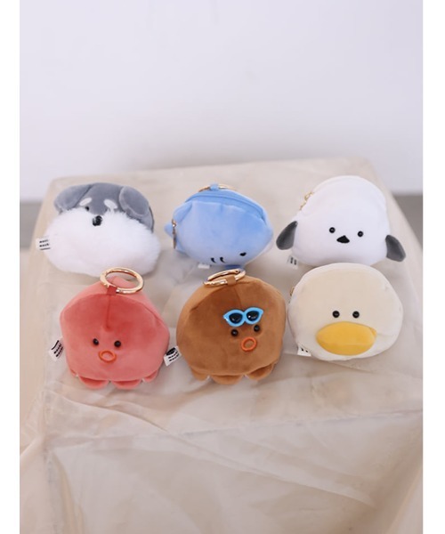 Edit Sheen（エディットシーン）の「アニマルもちもちミニポーチ（ポーチ・レディース・レッド/ホワイト/ブラウン/グレー×ホワイト/ホワイト×ブラック/ライトブルー・FREE）」の7枚目の写真