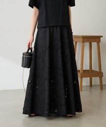 COLLAGE GALLARDAGALANTE | ローン×レースキルトスカート/セットアップ可(スカート)