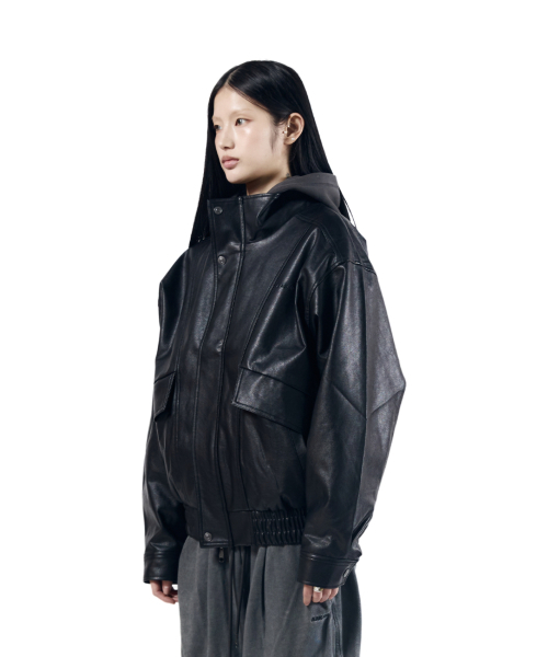AAKAM(アーカム)の「Dad Leather Jacket (Black)(ライダースジャケット・レディース・その他・1/2)」の12枚目の写真