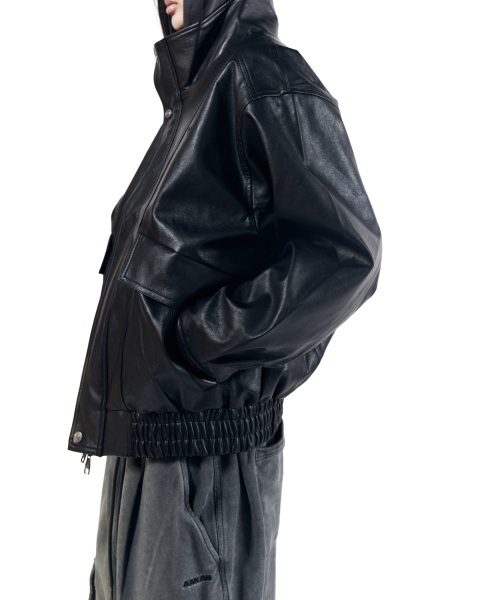 AAKAM(アーカム)の「Dad Leather Jacket (Black)(ライダースジャケット・レディース・その他・1/2)」の10枚目の写真