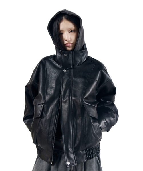 AAKAM(アーカム)の「Dad Leather Jacket (Black)(ライダースジャケット・レディース・その他・1/2)」の9枚目の写真