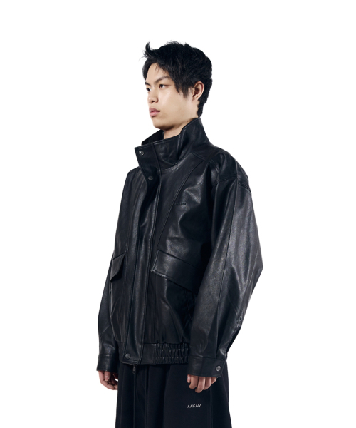 AAKAM(アーカム)の「Dad Leather Jacket (Black)(ライダースジャケット・レディース・その他・1/2)」の6枚目の写真