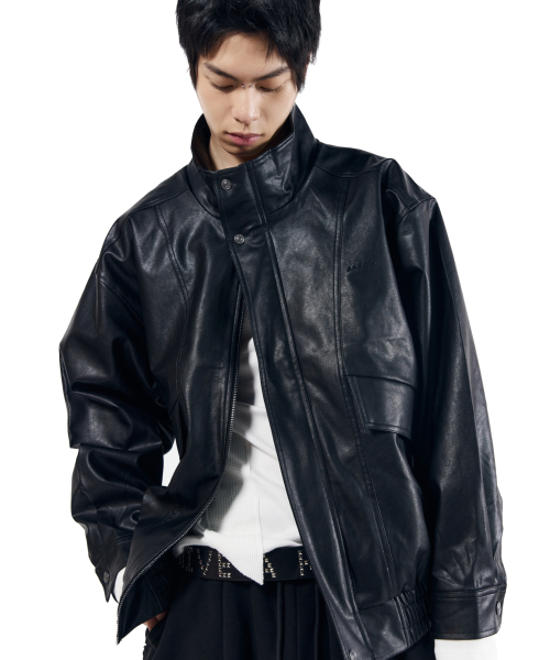 AAKAM(アーカム)の「Dad Leather Jacket (Black)(ライダースジャケット・レディース・その他・1/2)」の3枚目の写真